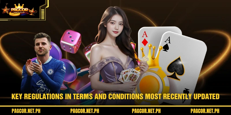 Key regulations in Terms and Conditions most recently updated