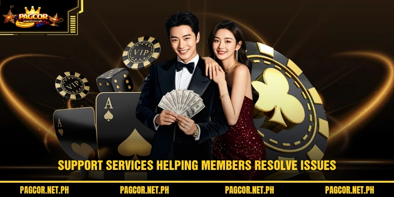 Support services helping members resolve issues