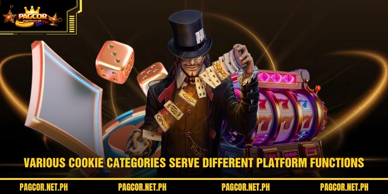 Various cookie categories serve different platform functions